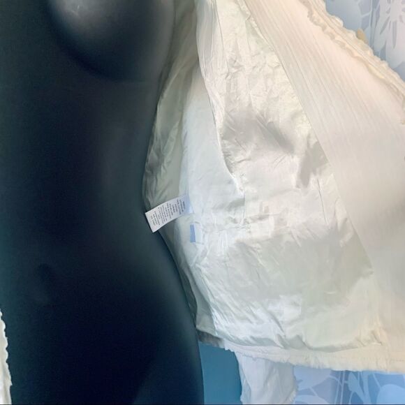 Banana Republic Cream Textured Blazer Size 6 - Picture 12 of 16